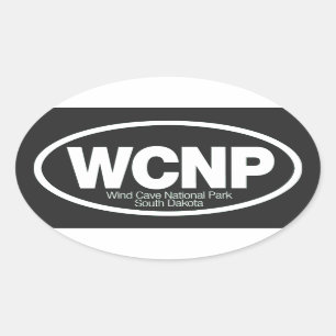 Nationaal park van de windgrot ovale sticker