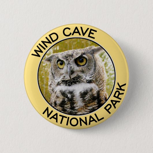 Nationaal park van de windgrot ronde button 5,7 cm (Voorkant)