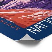 Nationaal park van de windgrot South Dakota is ver Poster (Hoek)