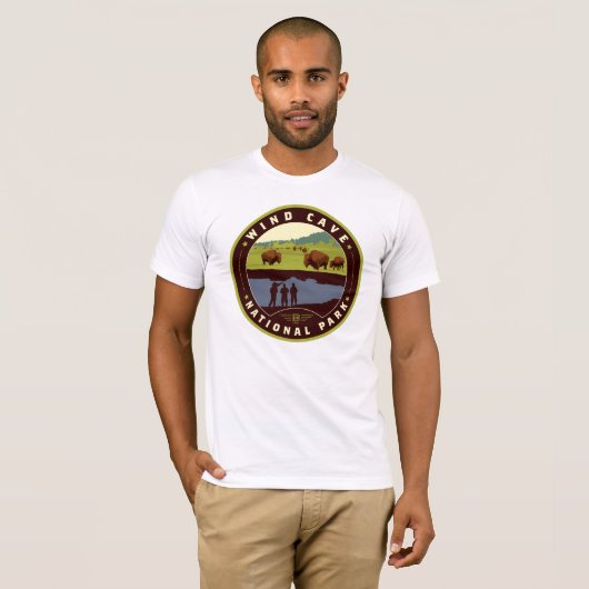 Nationaal park van de windgrot t-shirt (Voorkant volledig)