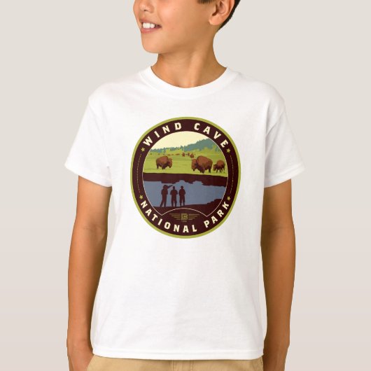 Nationaal park van de windgrot t-shirt (Voorkant)