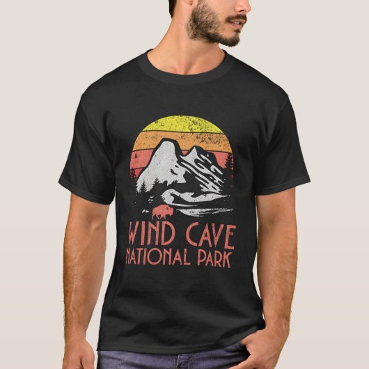 Nationaal park van de windgrot t-shirt (Voorkant)