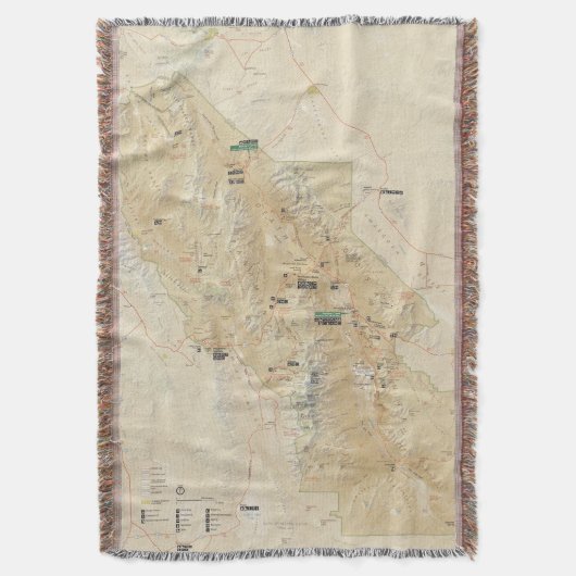 Nationaal park van Death Valley gooit dekens Deken (Voorkant Verticaal)