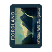 Nationaal park van Fiordland - Waterverf Nieuw-Zee Magneet (Verticaal)