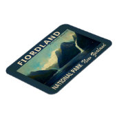 Nationaal park van Fiordland - Waterverf Nieuw-Zee Magneet (Linkerzijde)