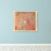 Nationaal park van geelsteen 2 canvas afdruk (Insitu (Houten vloer))
