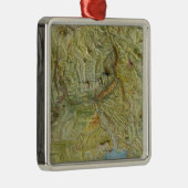 Nationaal park van geelsteen 2 metalen ornament (Rechts)