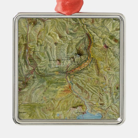 Nationaal park van geelsteen 2 metalen ornament (Voorkant)