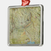Nationaal park van geelsteen 2 metalen ornament (Links)