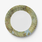 Nationaal park van geelsteen 2 papieren bordje (Voorkant)