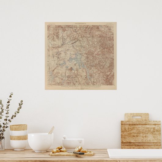 Nationaal park van geelsteen 2 poster (Keuken)