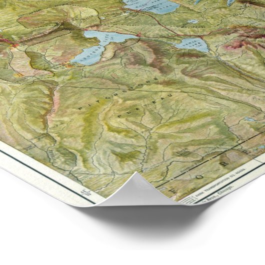 Nationaal park van geelsteen 2 poster (Hoek)