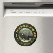 Nationaal park van geelsteen (Bison) Magneet (Insitu (Vaatwasser))