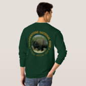 Nationaal park van geelsteen (Bison) T-shirt (Achterkant volledig)