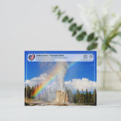 Nationaal park van geelsteen - Lone Star Geyser Briefkaart (Staand voorkant)