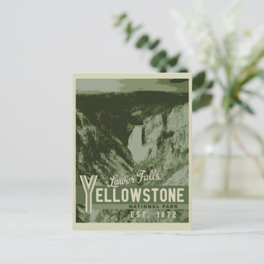 Nationaal park van geelsteen Onderste Herfsten Bri Briefkaart (Staand voorkant)