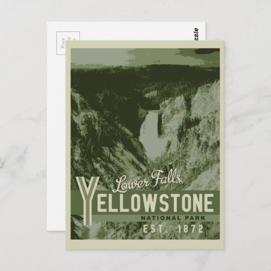 Nationaal park van geelsteen Onderste Herfsten Bri Briefkaart (Voorkant / Achterkant)