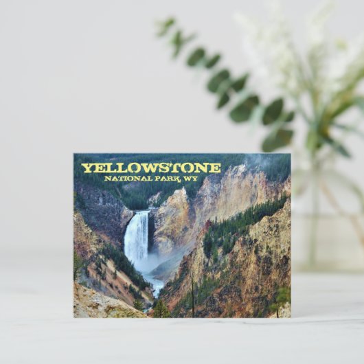 Nationaal park van geelsteen, onderste Herfsten Briefkaart (Staand voorkant)