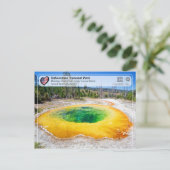 Nationaal park van geelsteen - Pool van de bliksem Briefkaart (Staand voorkant)