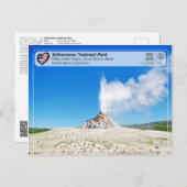 Nationaal park van geelsteen - White Dome Geyser Briefkaart (Voorkant / Achterkant)