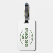 Nationaal park van het berggebied bagagelabel (Achterkant verticaal)