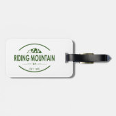 Nationaal park van het berggebied bagagelabel (Achterkant horizontaal)