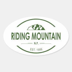 Nationaal park van het berggebied ovale sticker