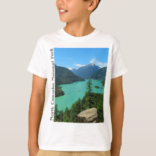 Nationaal park van het bergmeer in Washington T-shirt