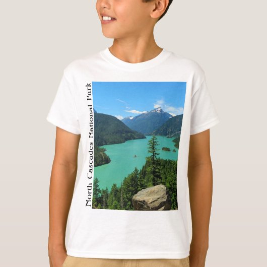 Nationaal park van het bergmeer in Washington T-shirt (Voorkant)
