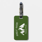 Nationaal park van het grote bekken bagagelabel (Achterkant verticaal)