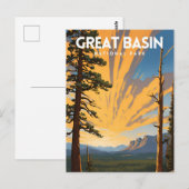 Nationaal park van het grote bekken briefkaart (Voorkant / Achterkant)