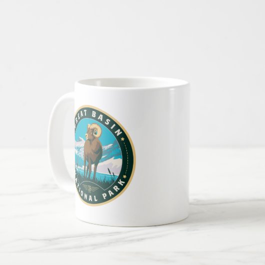 Nationaal park van het grote bekken koffiemok (Voorkant links)