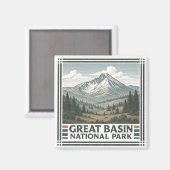 Nationaal park van het grote bekken magneet (Voorkant / Achterkant)