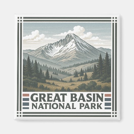 Nationaal park van het grote bekken magneet (Voorkant)