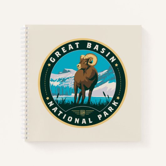 Nationaal park van het grote bekken notitieboek (Voorkant)
