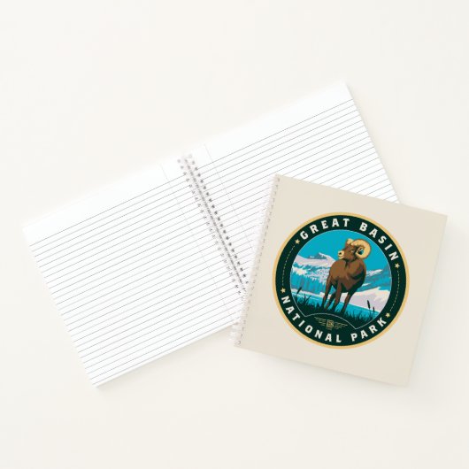 Nationaal park van het grote bekken notitieboek (Binnen)