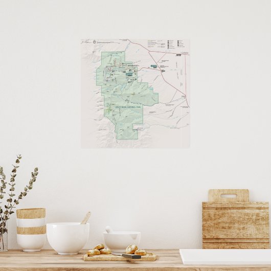 Nationaal park van het grote bekken poster (Keuken)