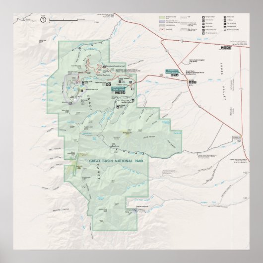 Nationaal park van het grote bekken poster (Voorkant)