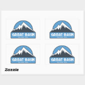 Nationaal park van het grote bekken rechthoekige sticker (Vel)