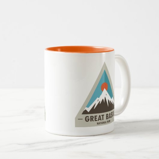 Nationaal park van het grote bekken tweekleurige koffiemok (Voorkant rechts)