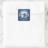 Nationaal park van het grote bekken vierkante sticker (Tas)