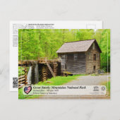 Nationaal park van het Grote Smoky - Mingus Mill Briefkaart (Voorkant / Achterkant)