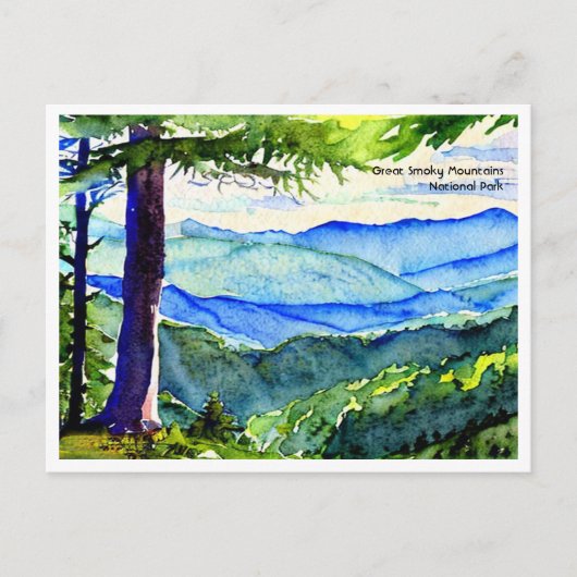 Nationaal park van het Grote Smoky Mountains 2 Briefkaart (Voorkant)