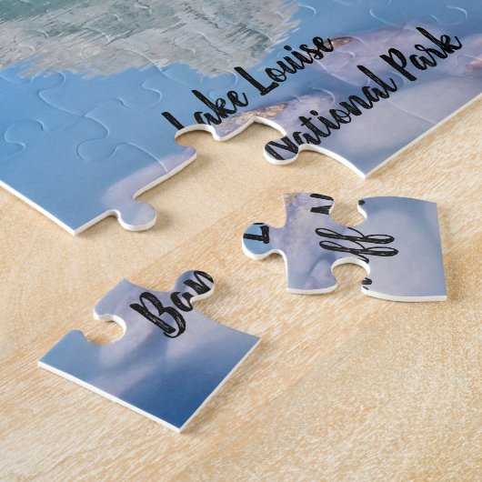 Nationaal park van het Louise Banff Jigzaag Puzzle Legpuzzel (Zijkant)