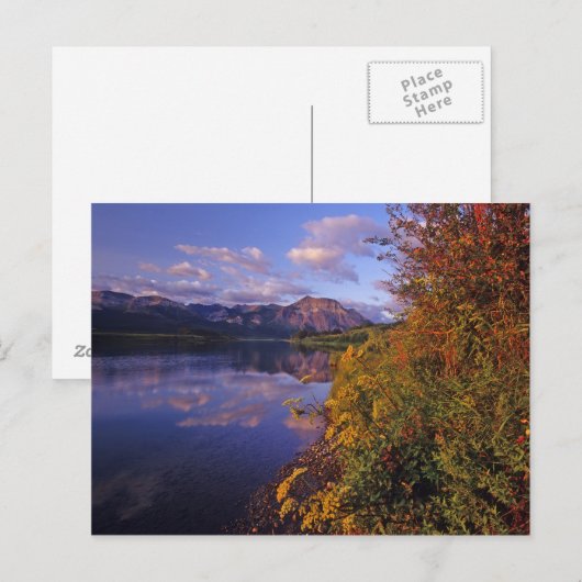 Nationaal park van het Maskinonge-meer in de water Briefkaart (Voorkant / Achterkant)