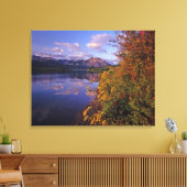 Nationaal park van het Maskinonge-meer in de water Canvas Afdruk (Insitu (Woonkamer))