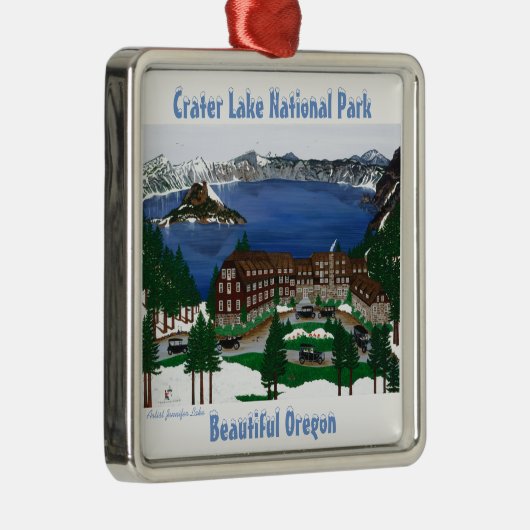 Nationaal park van het meer Crater en Ornament van (Rechts)