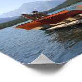 Nationaal park van het meer Josephine Glacier Poster (Hoek)