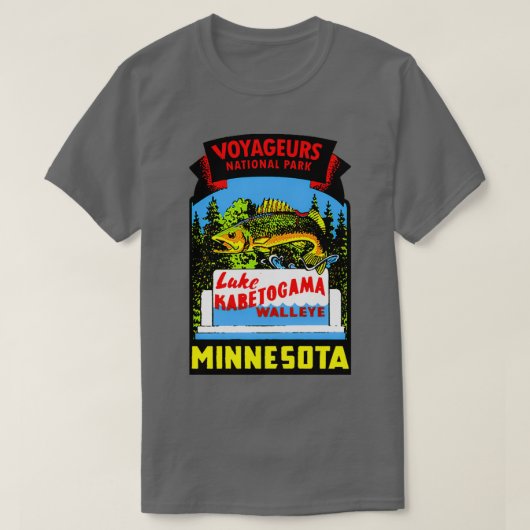 Nationaal park van het meer Kabetogama  Tr T-shirt (Design voorkant)