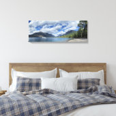 Nationaal park van het meer McDonald - Glacier Canvas Afdruk (Insitu (Slaapkamer))